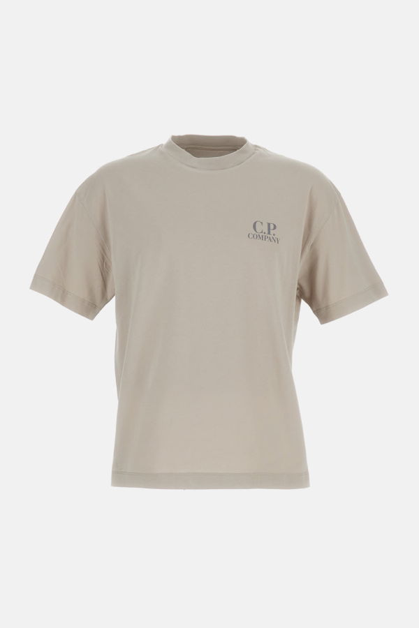 C.P. Company Crew Neck Logo T-Shirt - Gray