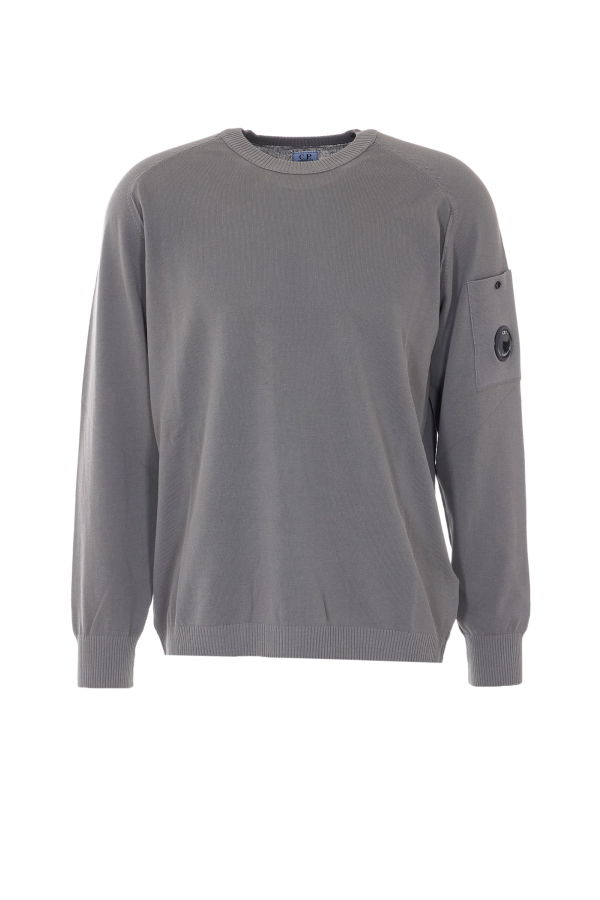 C.P. Company Logo Sweater - Gray