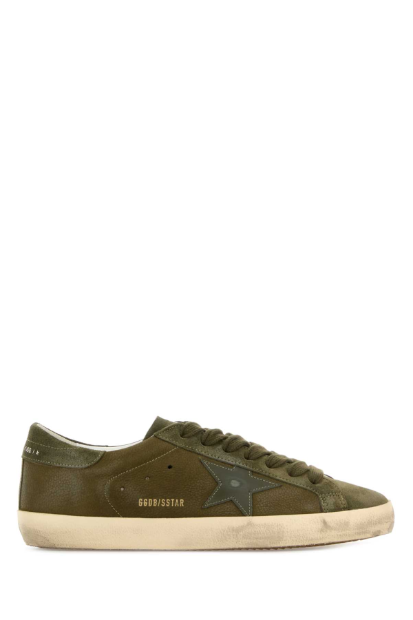 Golden Goose Suede Super Star Sneakers - OLIVENIGHT