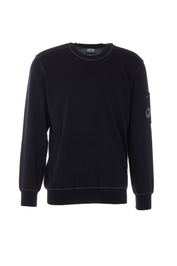 C.P. Company Logo Sweater - Black