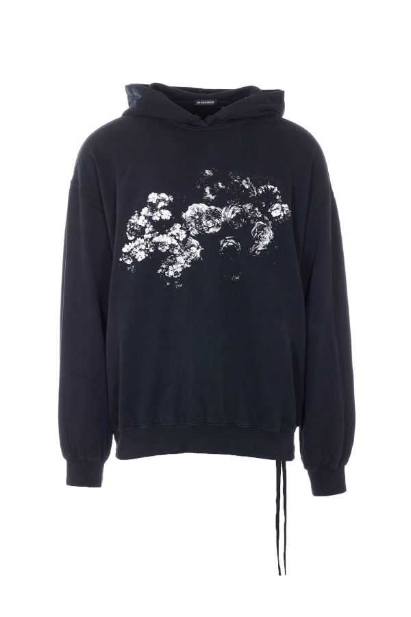 Ann Demeulemeester Bardi Comfort Printed Hoodie - Black