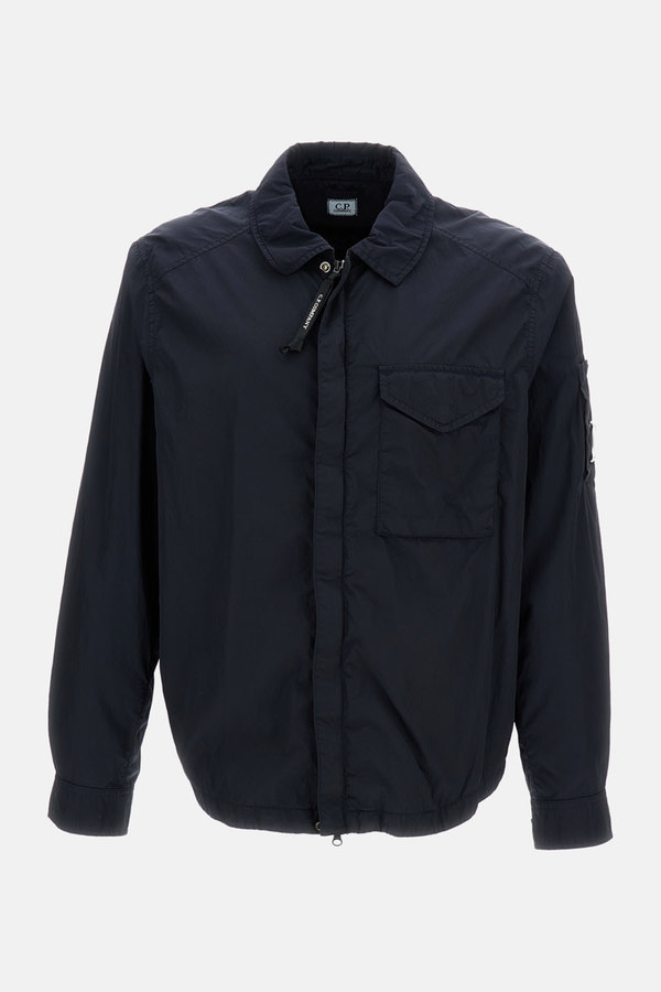 C.P. Company Chrome-R Zipped Lens Overshirt - Blue