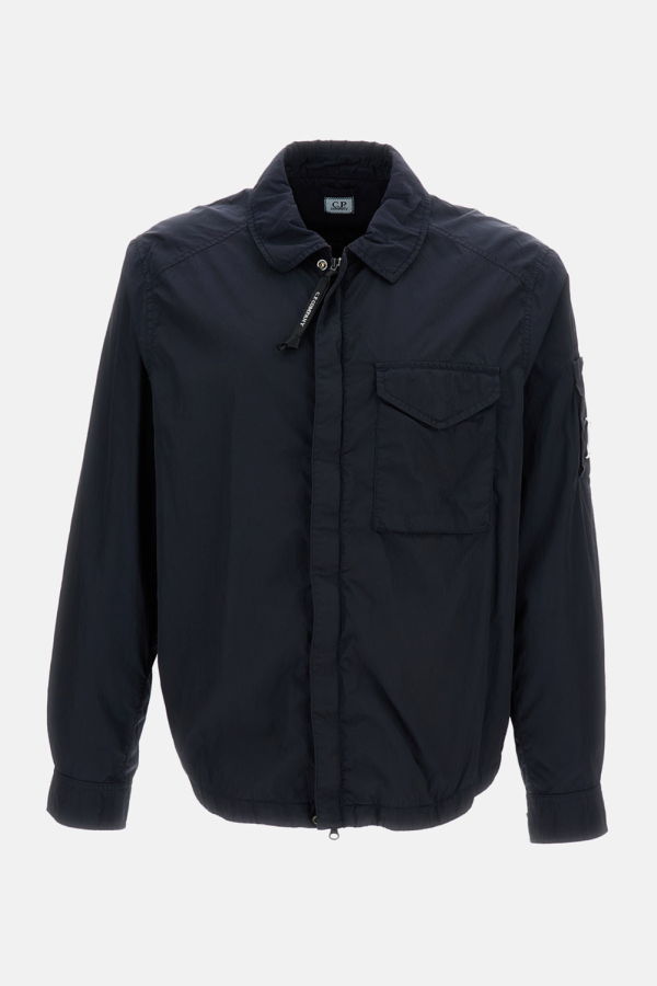 C.P. Company Chrome-R Zipped Lens Overshirt - Blue