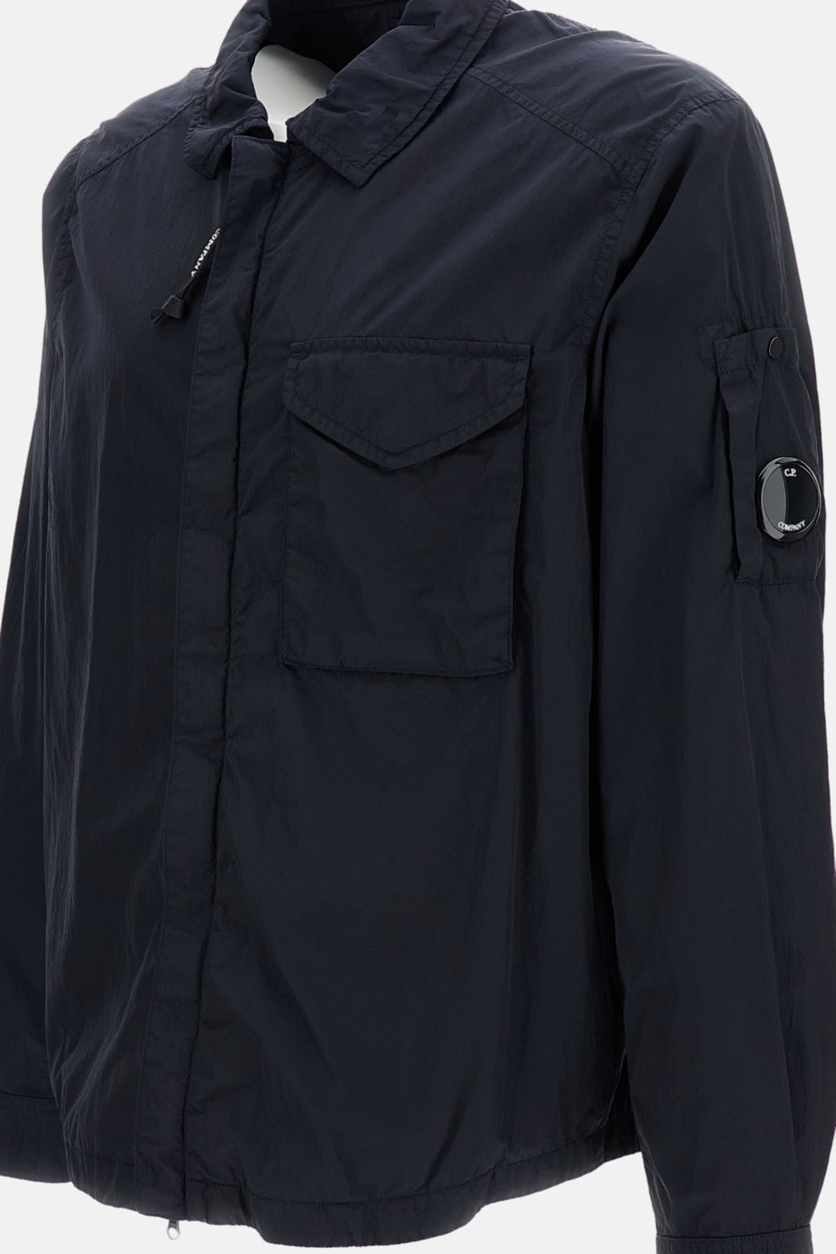 C.P. Company Chrome-R Zipped Lens Overshirt - Blue - Image 3 of 3