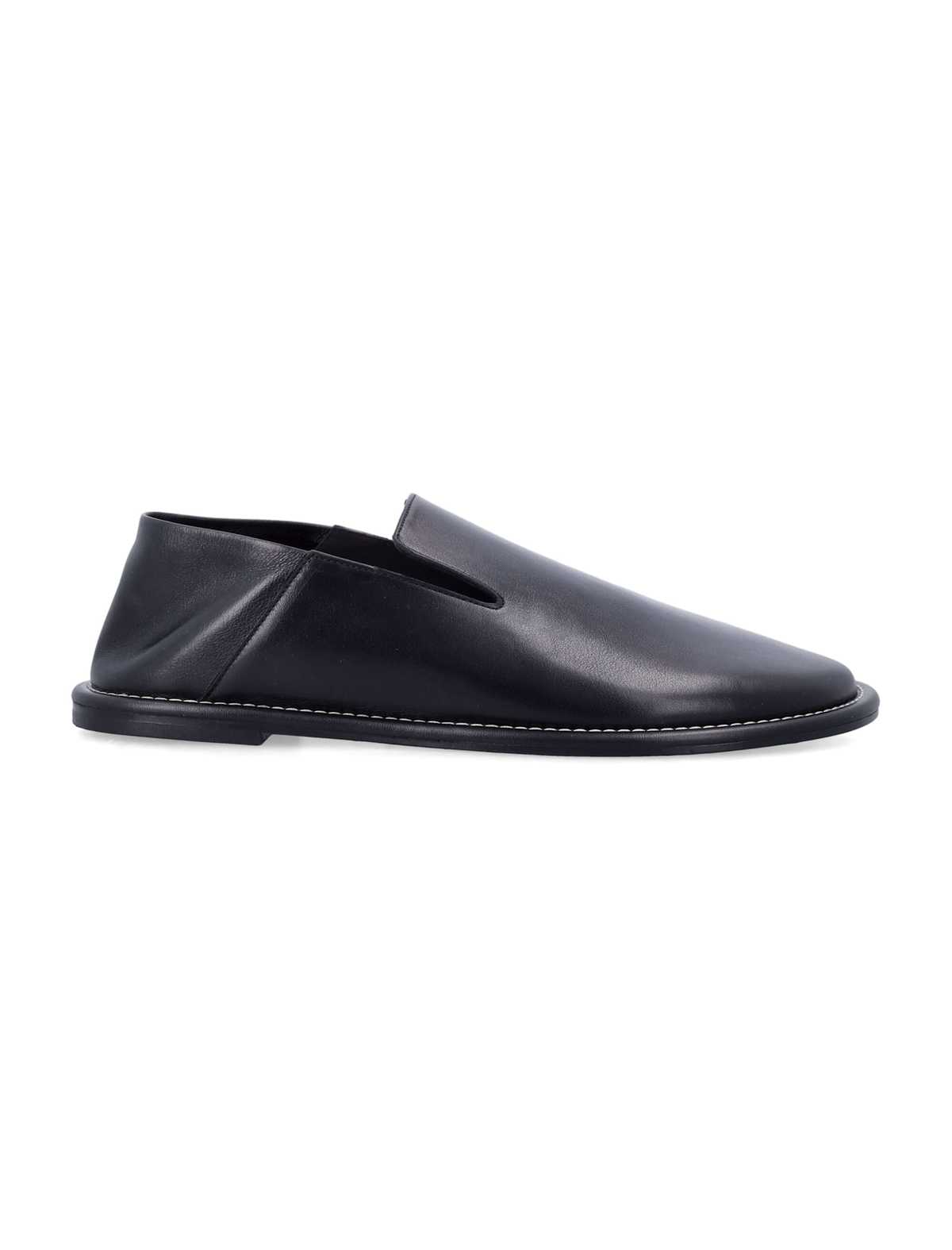 Ami Alexandre Mattiussi Ami Paris Leather Loafers - Black - Image 1 of 3