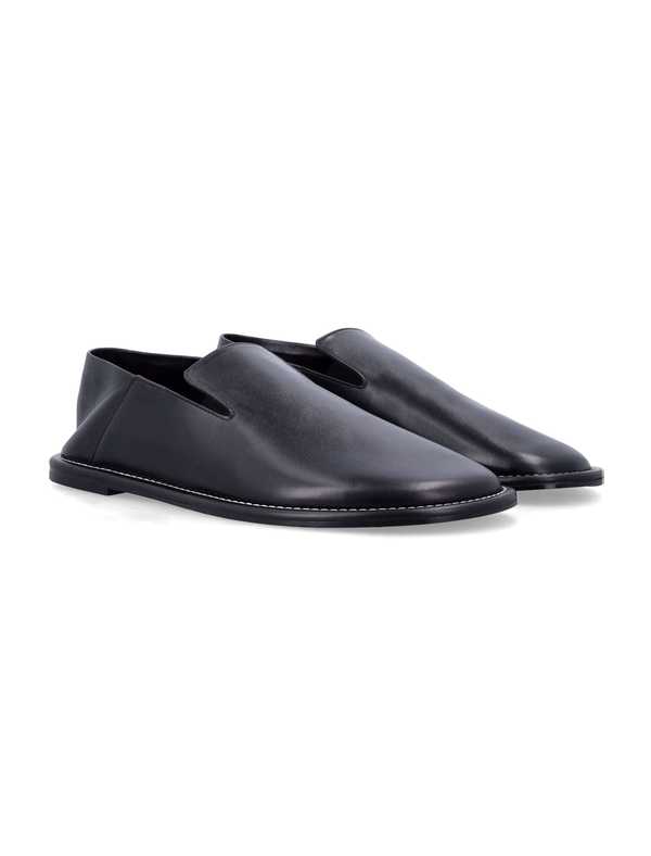 Ami Alexandre Mattiussi Ami Paris Leather Loafers - Black
