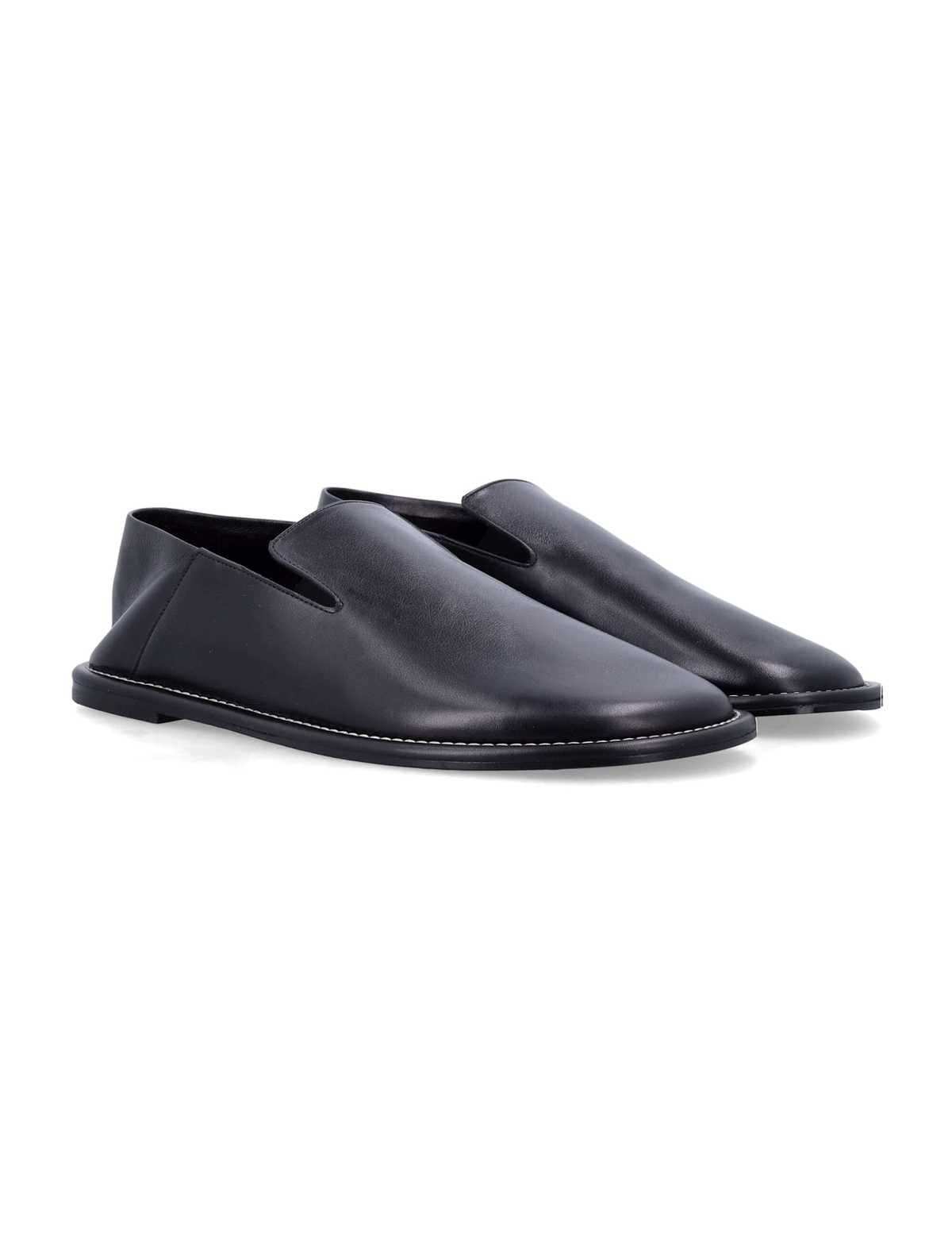 Ami Alexandre Mattiussi Ami Paris Leather Loafers - Black - Image 2 of 3