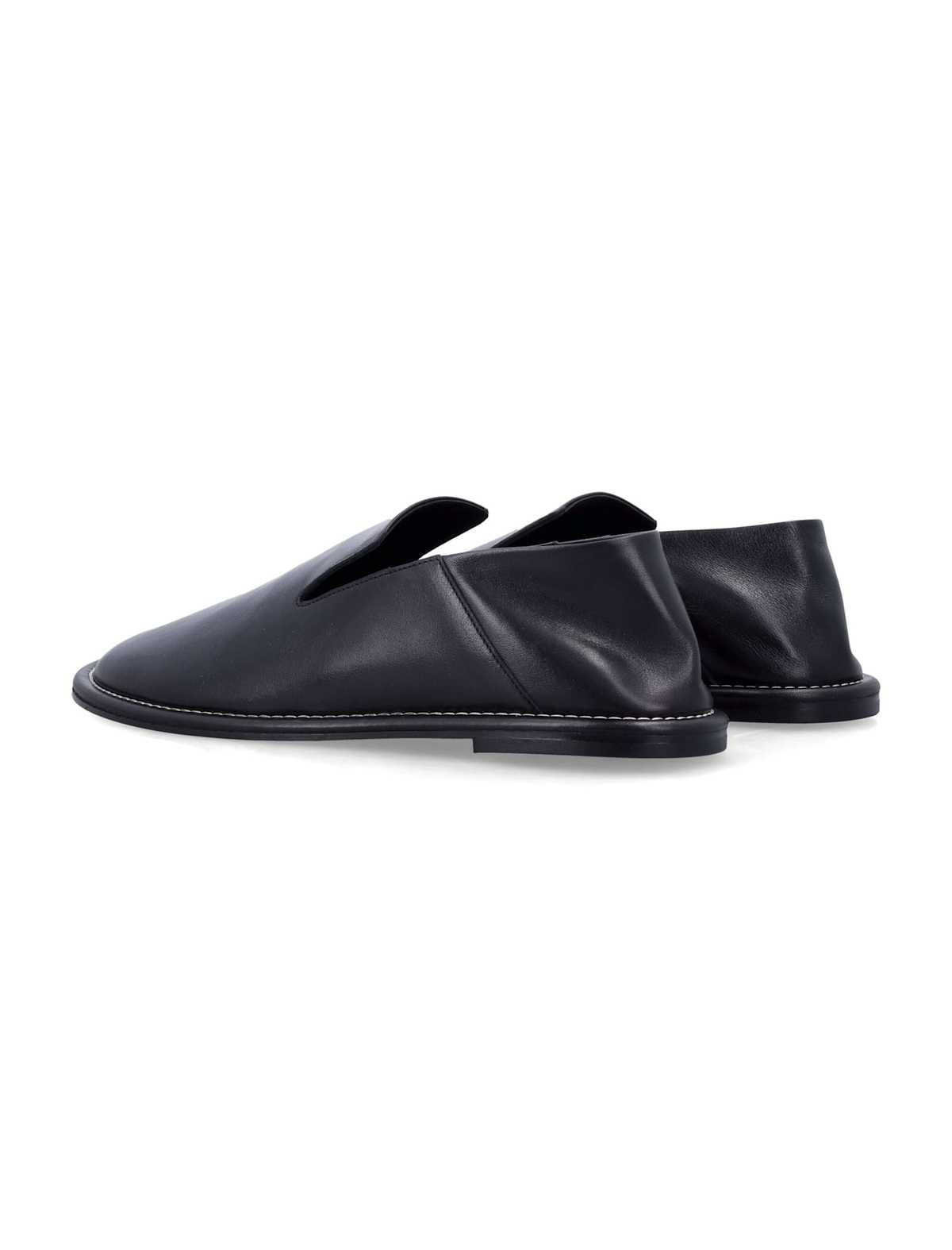 Ami Alexandre Mattiussi Ami Paris Leather Loafers - Black - Image 3 of 3