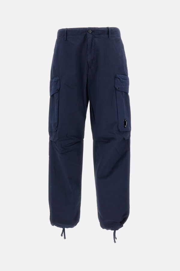C.P. Company Boxy Fit Cargo Micro Reps Pants - Blue