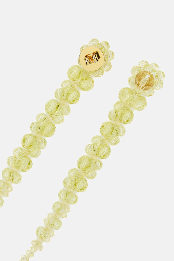 Simone Rocha Drip Crystal Earrings - Yellow