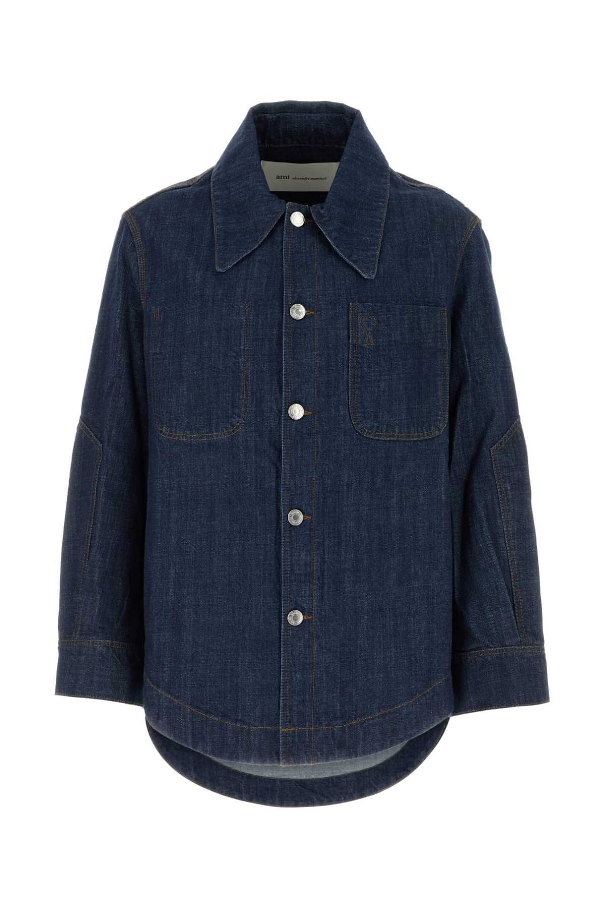 Ami Alexandre Mattiussi Denim Shirt - Indigo - Image 1 of 2