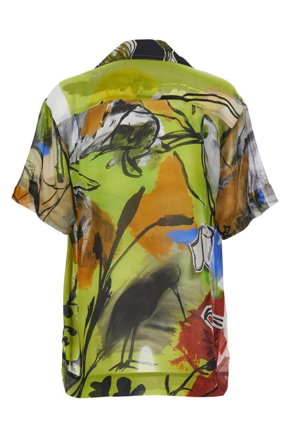 Vivienne Westwood Long-Sleeved Camp Collar All-Over Graphic Print Shirt - Multicolor