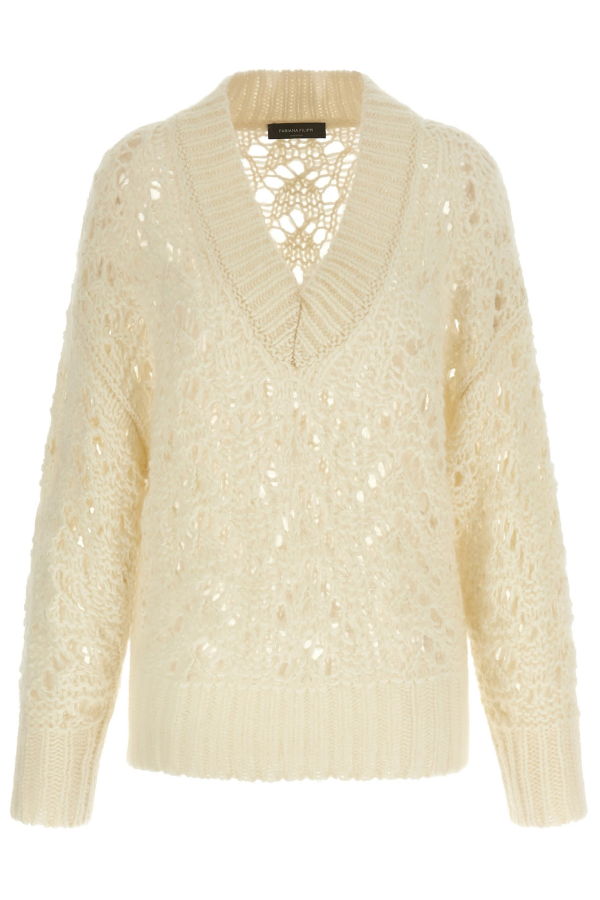 Fabiana Filippi Platinum Mohair Sweater - Beige
