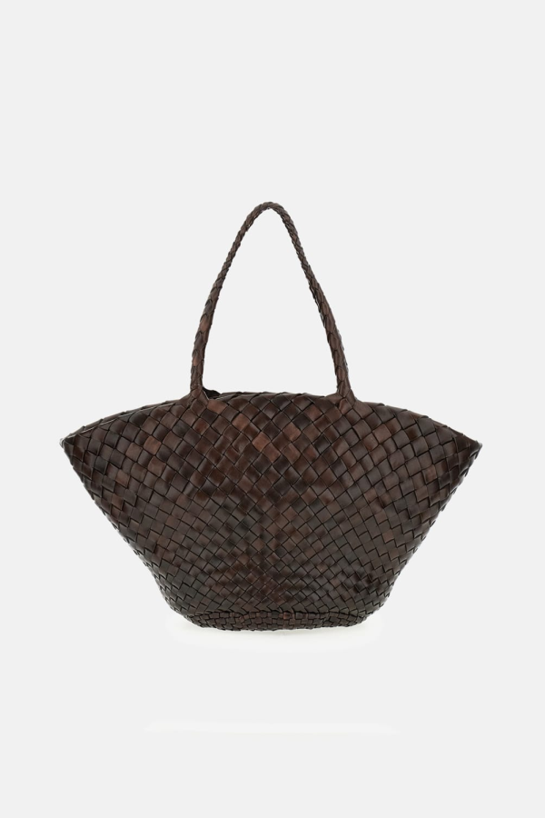 Dragon Diffusion Egola Leather Basket Tote - Brown