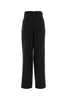 Ami Alexandre Mattiussi Wool Wide-Leg Pants - Black - Thumbnail 2
