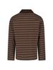 A.P.C. Striped Polo Shirt - Brown - Thumbnail 2