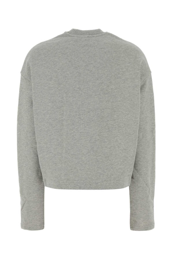 Ami Alexandre Mattiussi Grey Cotton Sweatshirt - Heather Ash Grey