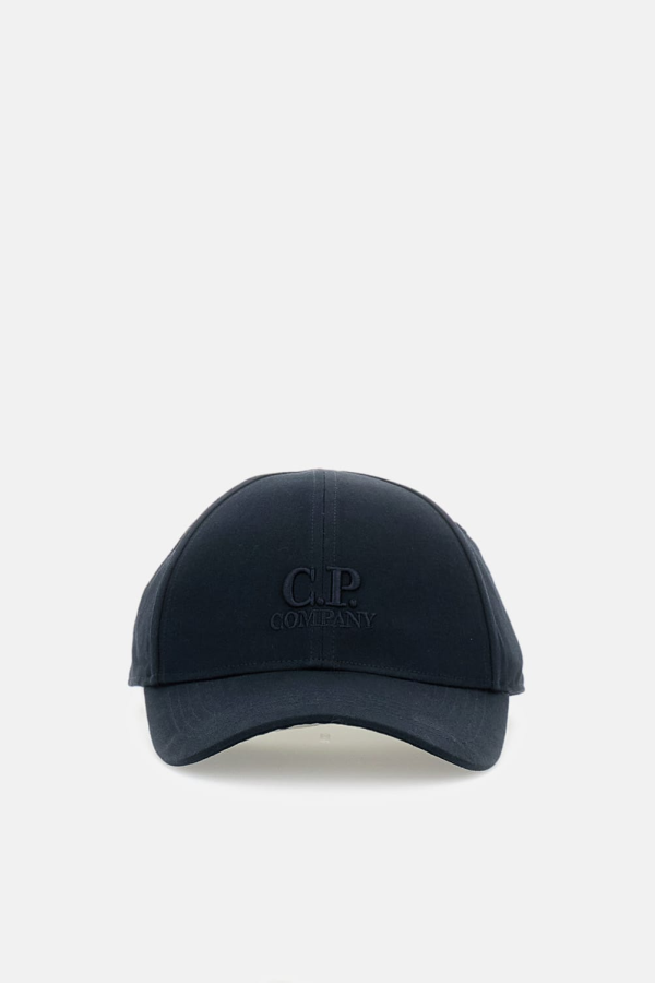 C.P. Company Gabardine Logo Cap - Blue