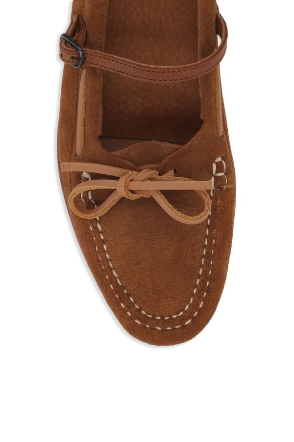 Hereu Flat Shoes - Brown