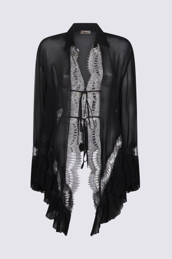 Blumarine Viscose Shirt - Black