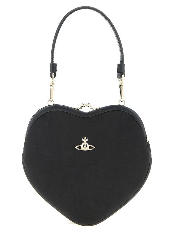 Vivienne Westwood Belle Heart Frame Purse Handbag - Black