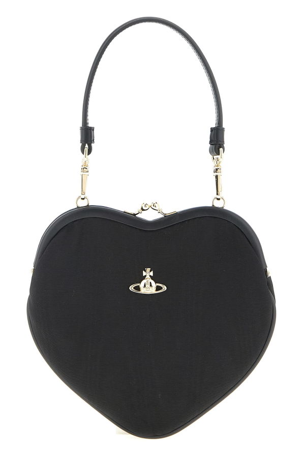 Vivienne Westwood Belle Heart Frame Purse Handbag - Black
