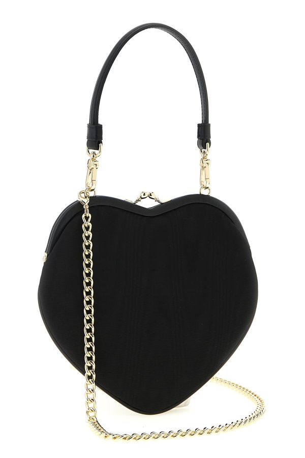 Vivienne Westwood Belle Heart Frame Purse Handbag - Black