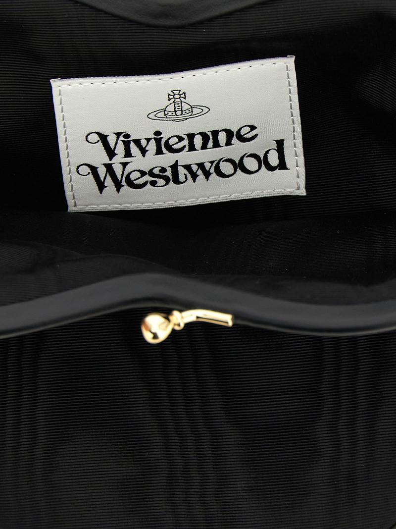 Vivienne Westwood Belle Heart Frame Purse Handbag - Black