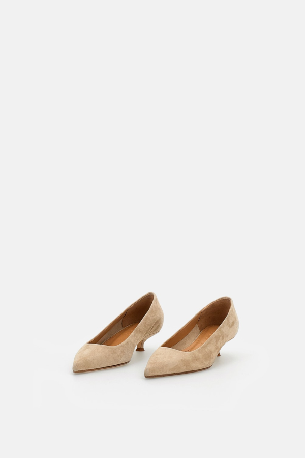 aeydē Cari Suede Pumps - Beige