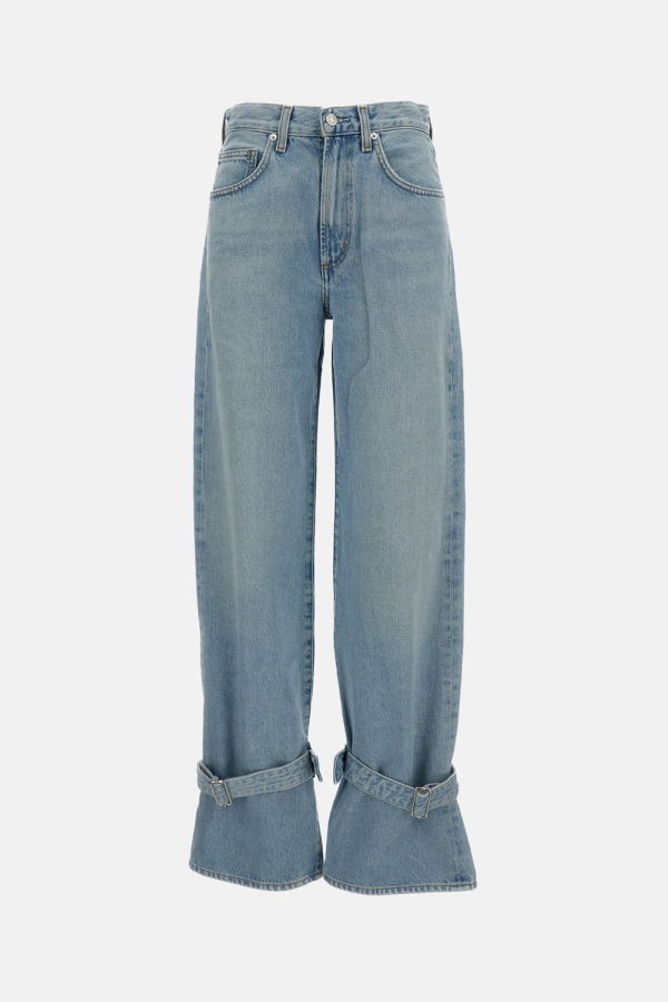 AGOLDE Cinched Hem Jeans - Clear Blue