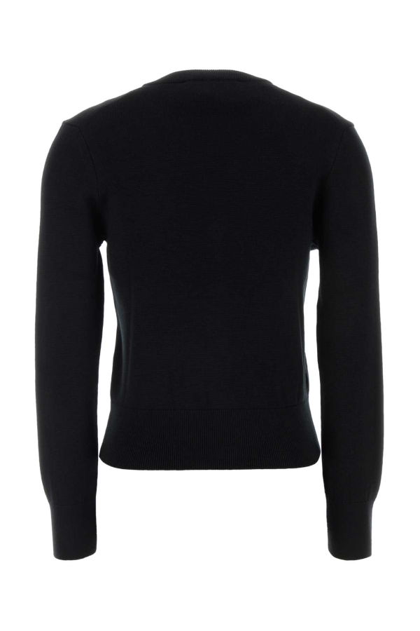 Ami Alexandre Mattiussi Black Wool Cardigan - NOIRROUGE