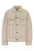 Ami Alexandre Mattiussi Sand Denim Jacket - White/Cream - Thumbnail 1