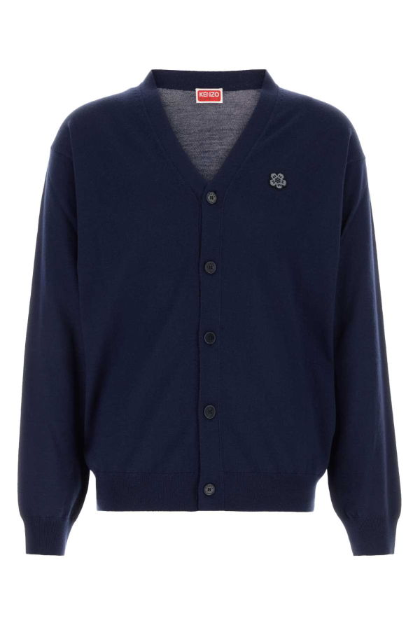 Kenzo Wool Cardigan - Navy Blue