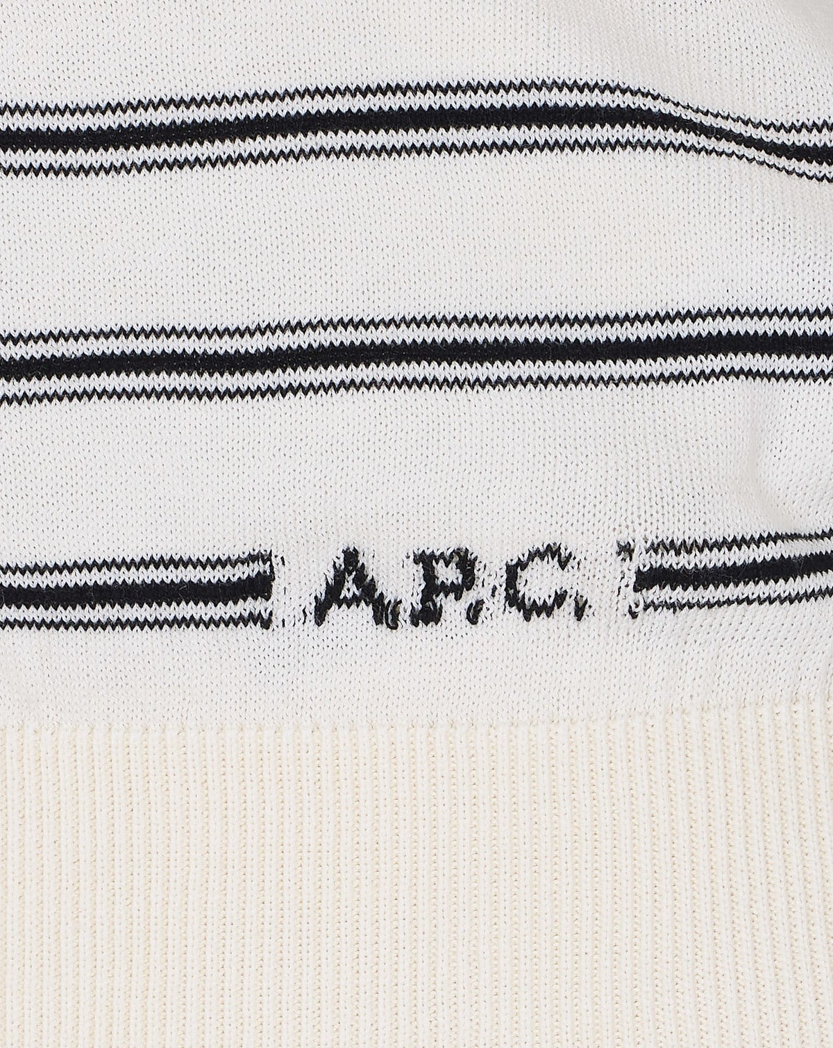 A.P.C. Striped Cardigan - White - Image 3 of 4