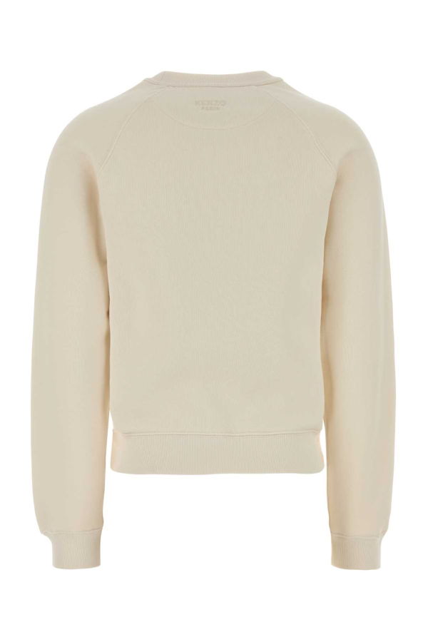 Kenzo Ivory Cotton Sweatshirt - Ecru