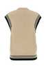 Ami Alexandre Mattiussi Sand Wool Blend Vest - Blanc Creme - Thumbnail 2