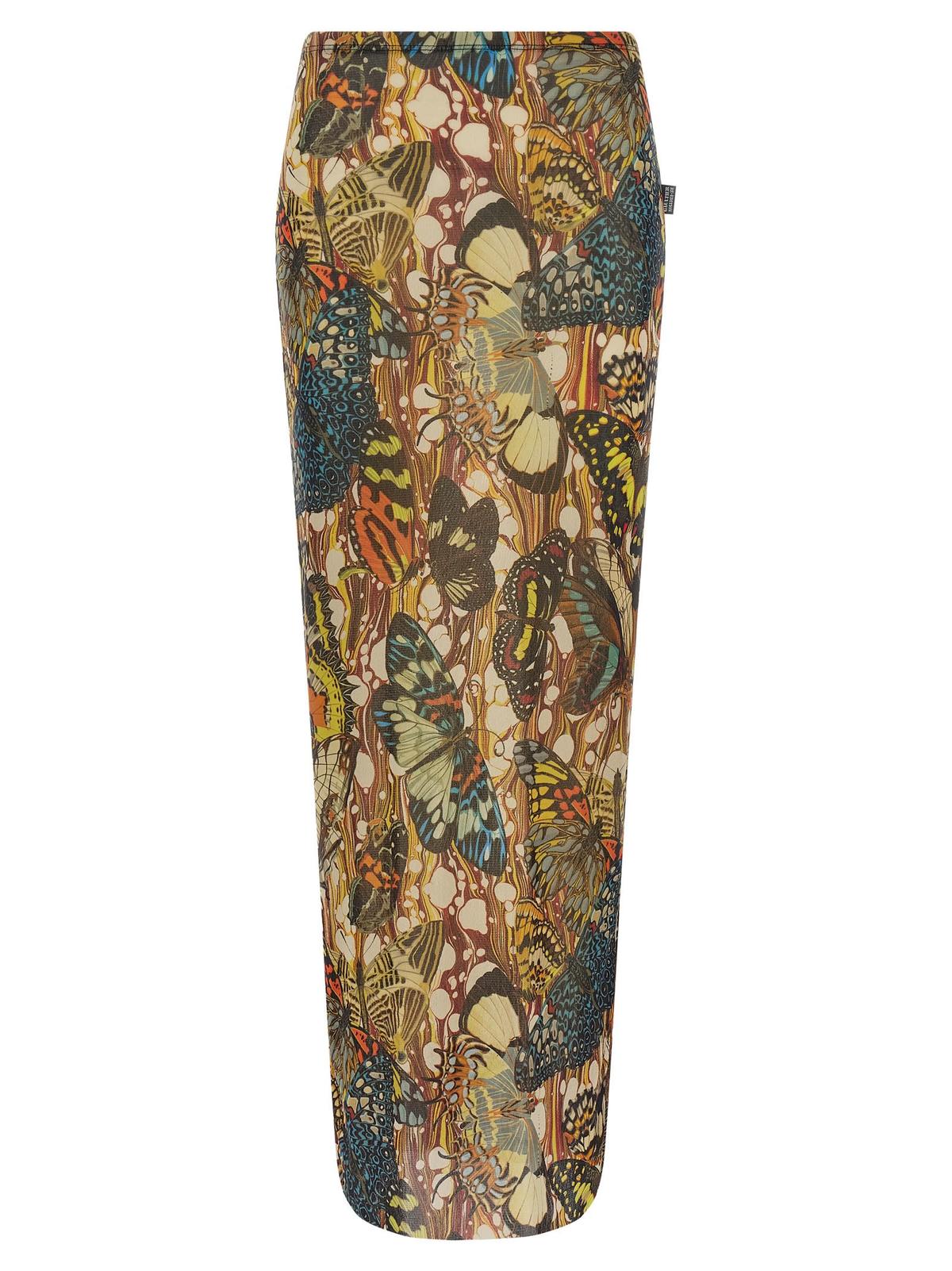 Jean Paul Gaultier Re-Edition The Yellow Butterfly Skirt - Multicolor - Image 1 of 4