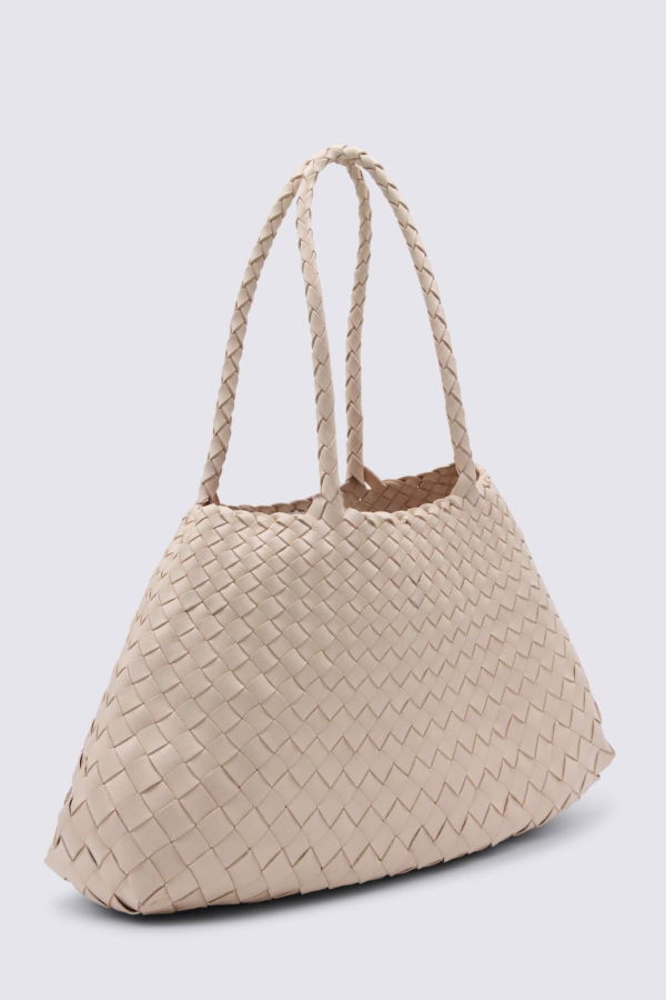 Dragon Diffusion Natural Leather Santa Croce Shoulder Bag - Beige