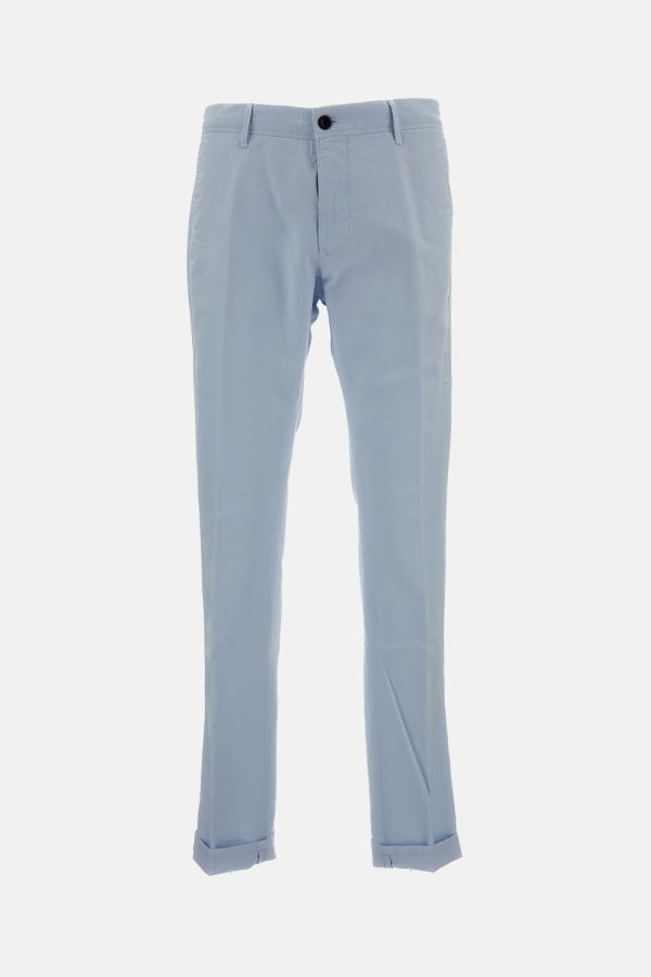 Incotex Slim Fit Trousers - Clear Blue