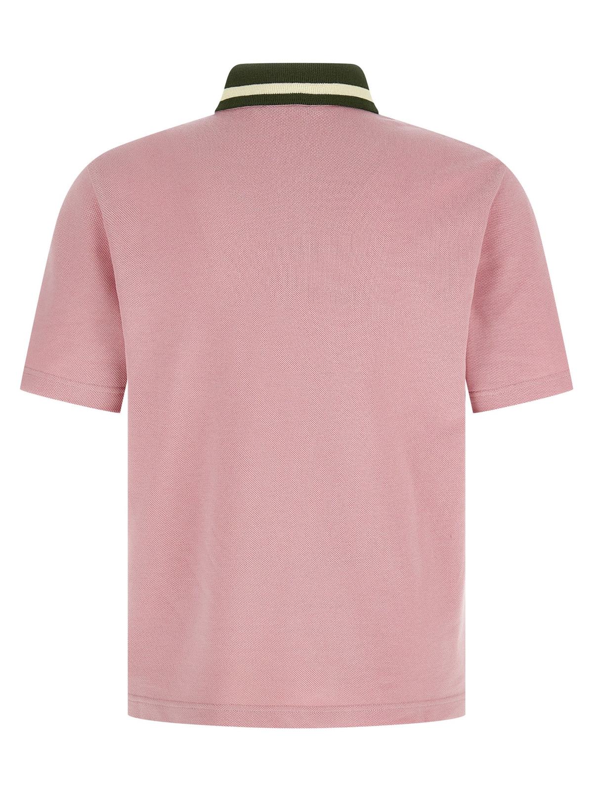 Marni Piqué Cotton Polo Shirt - Pink - Image 2 of 4