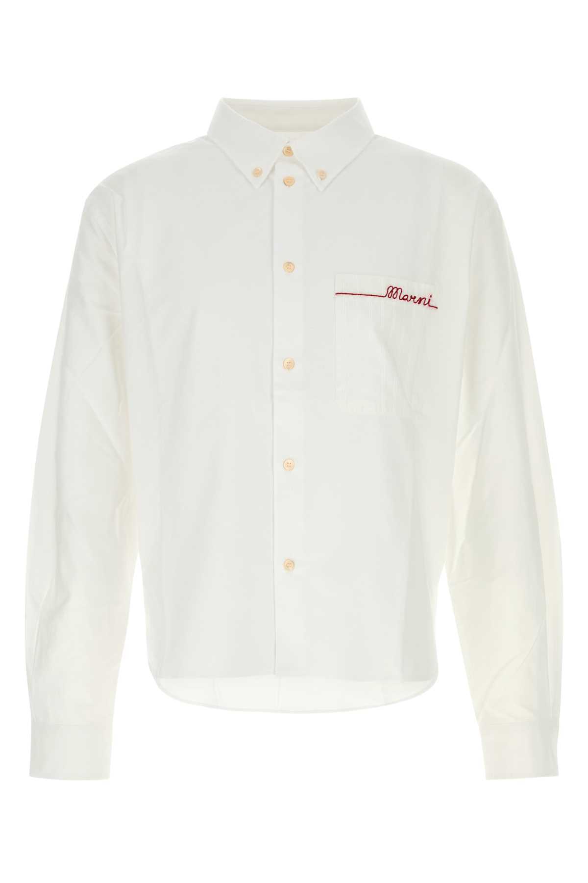 Marni White Oxford Shirt - Lily White - Image 1 of 2