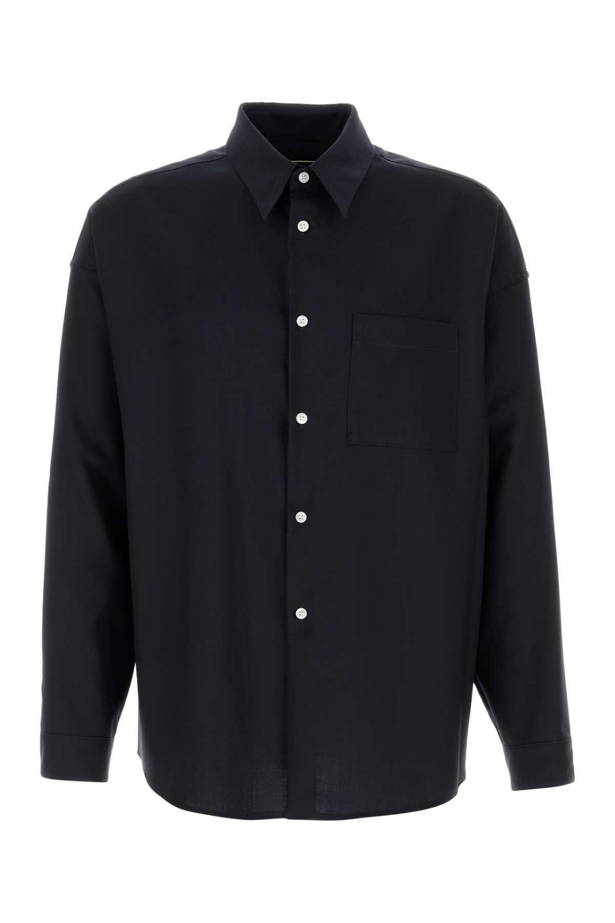 Marni Midnight Blue Twill Shirt - Midnight Blue - Image 1 of 2