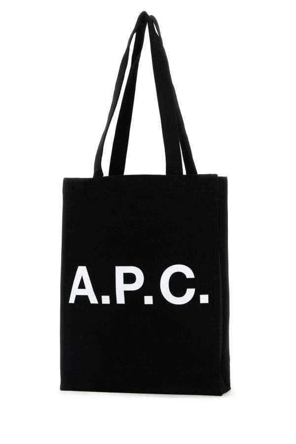 A.P.C. Lou Shopping Bag Tote - Black