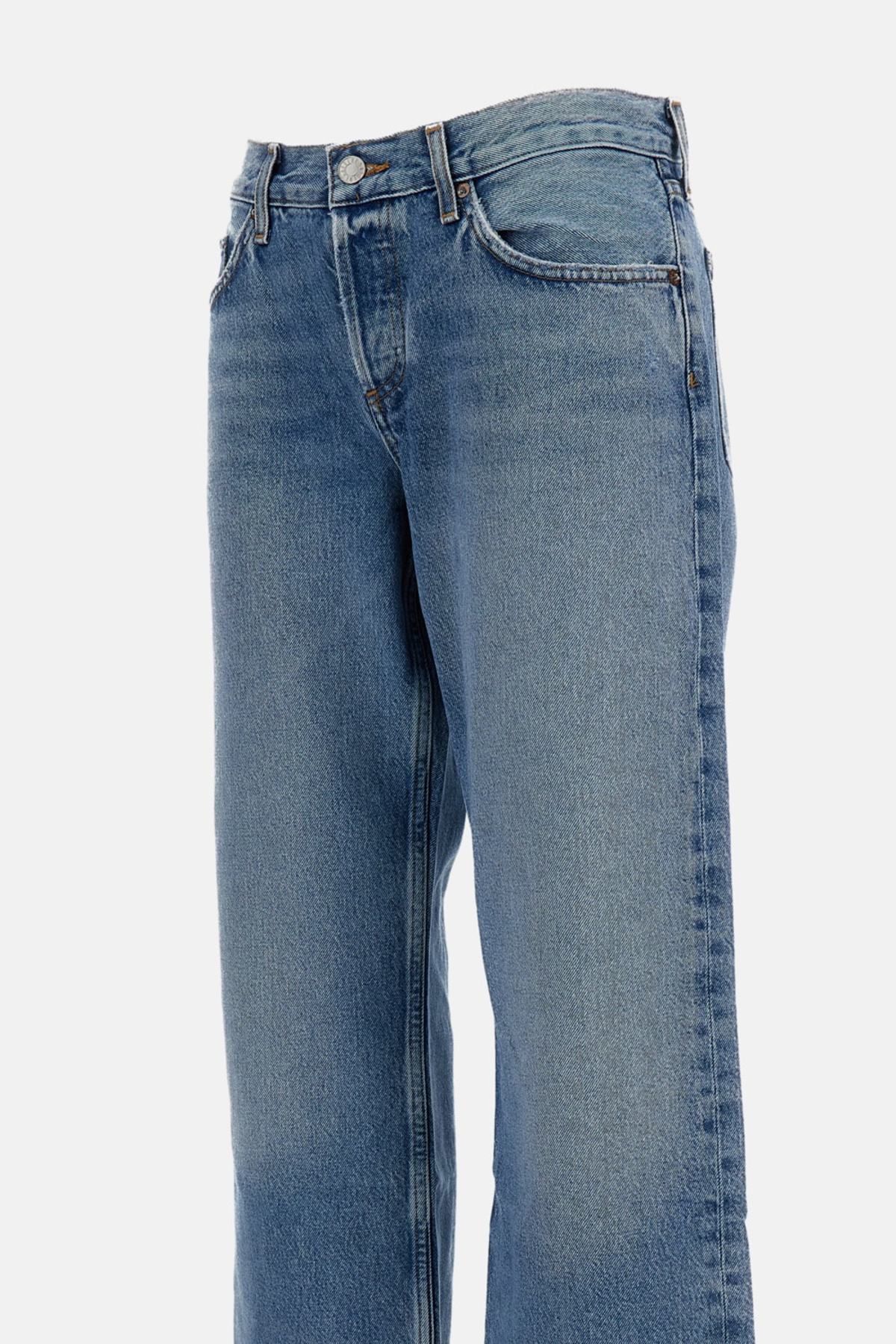 AGOLDE Low Rise Loose In Vault Jeans - Light Blue - Image 3 of 3