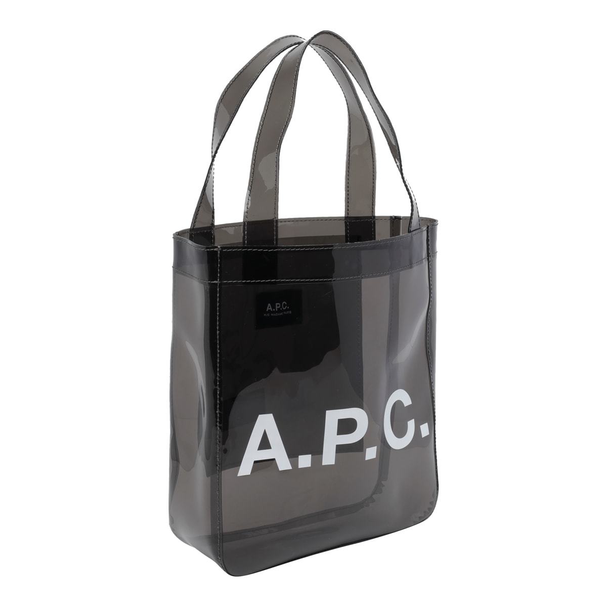 A.P.C. Small Lou Tote Bag - Gray - Image 2 of 4