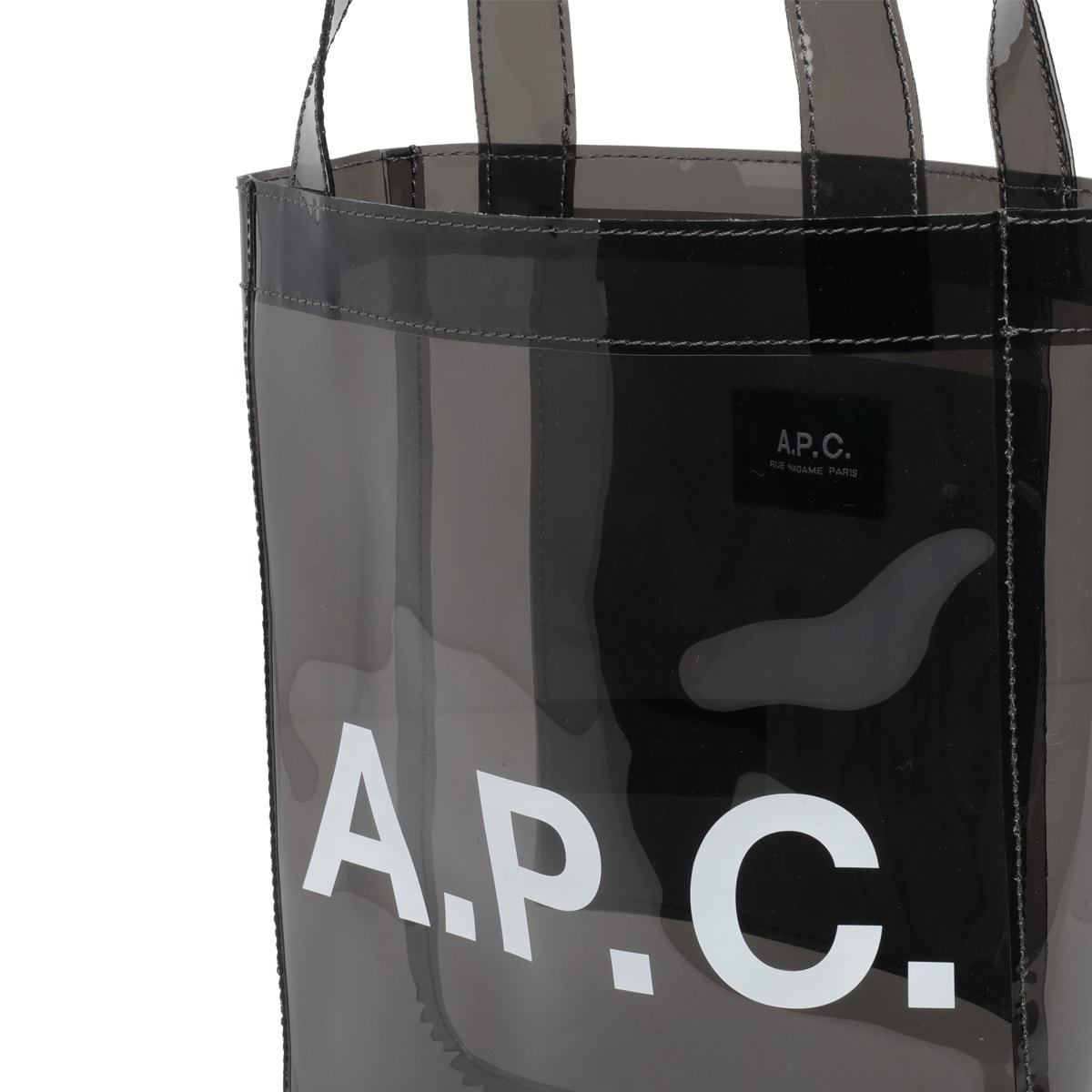 A.P.C. Small Lou Tote Bag - Gray - Image 4 of 4