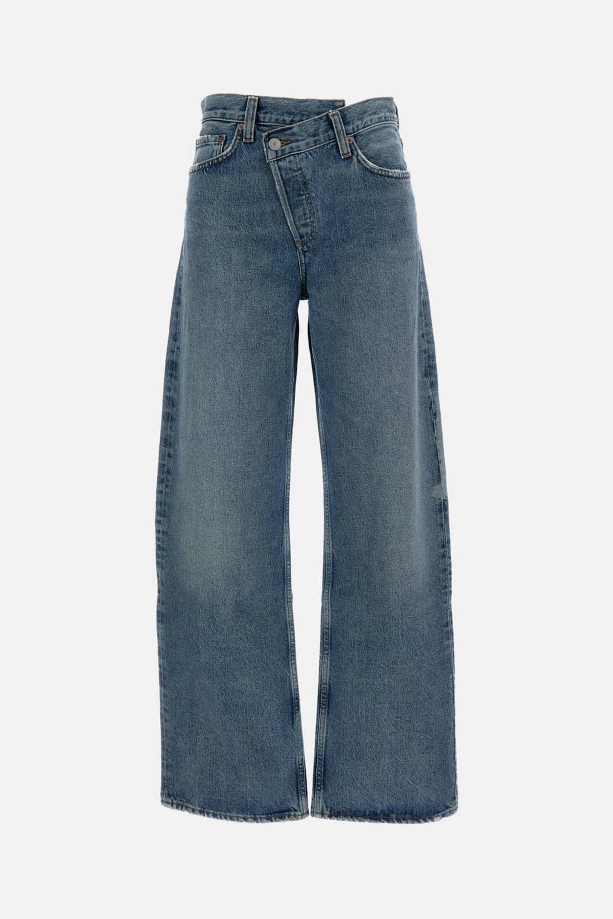 AGOLDE Arc Criss Cross Jeans - Blue - Image 1 of 3