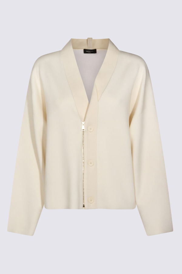 Fabiana Filippi White Knitwear Sweater - Burro