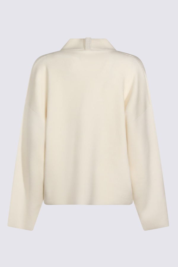 Fabiana Filippi White Knitwear Sweater - Burro