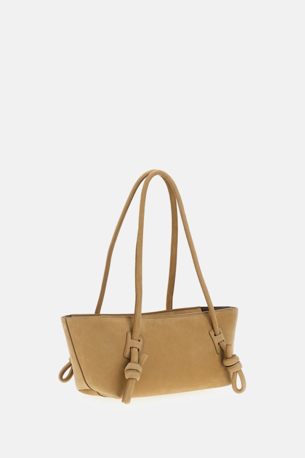 Hereu Fleca Nobuck Shoulder Bag - Beige